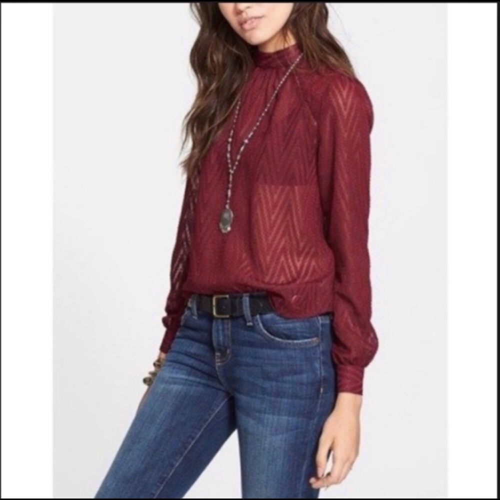 Free People $125 Victorian long sleeve size small